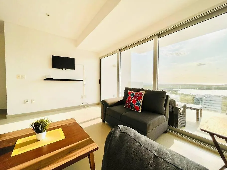 Amazing View 2 Bedroom Apto,5 Min To Hz,Malldownstairs Ny1601 Cancun Mexico