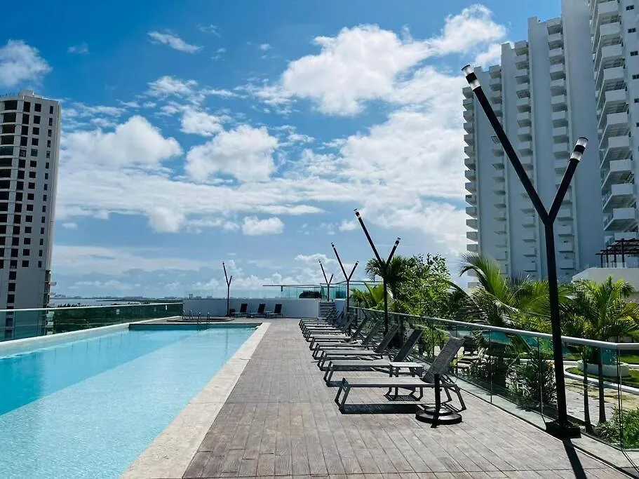 Apartment Amazing View 2 Bedroom Apto,5 Min To Hz,Malldownstairs Ny1601 Cancun Mexico